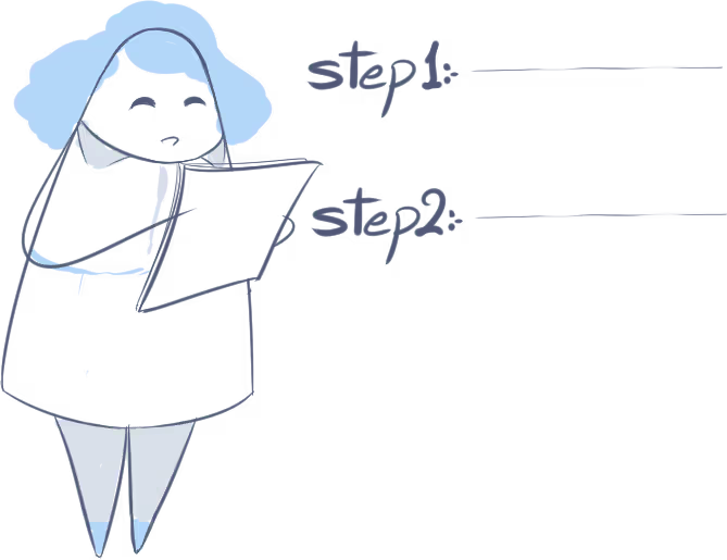 An illustration of a character woman reading a Deed Poll Guides - Read our easy to follow guides
