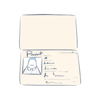 An illustration of a Passport with a Deed Polls Online character on - We Guarantee Acceptance at the UK Passport Office