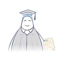 Character Graduating from Uni